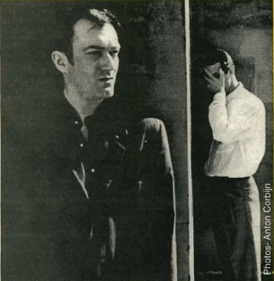 Andy Gill and Jon King pose for a photo.